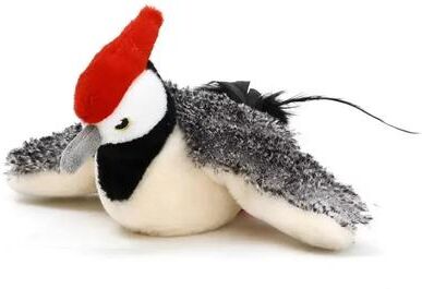 Uplift Treasures USB Rechargeable Interactive Catnip Bird Plush Toy woodpecker