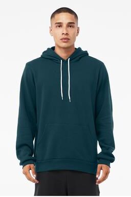 Bella + Canvas 3719 Sponge Fleece Hoodie in Atlantic size 2XL B3719, BC3719