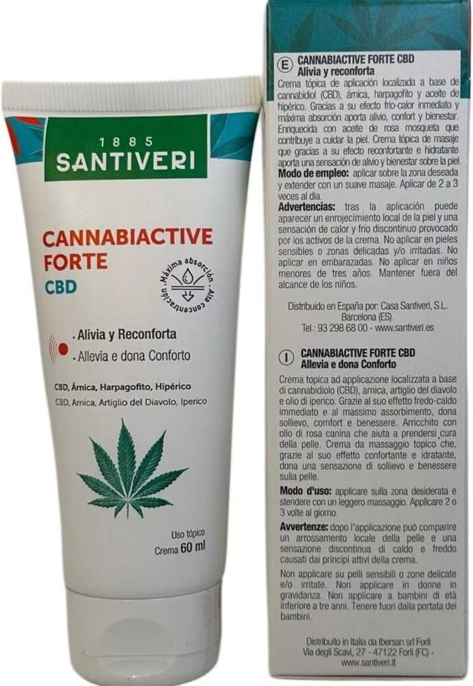 Santiveri Cannabiactive Forte Crema Con Cbd 60ml Talla Única Unisex