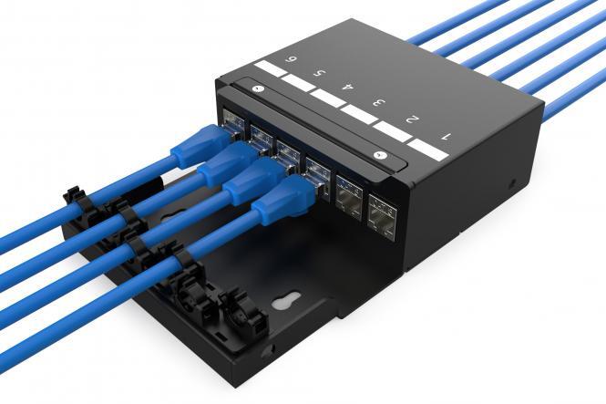 Digitus Konsolidierungspunkt-Box, 6 Ports Keystone-Module DN-93708-6