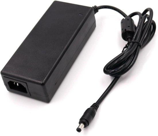 Zwarte adapterkabel voor oplader en muziek luisteren met veilige bescherming (100-240V)