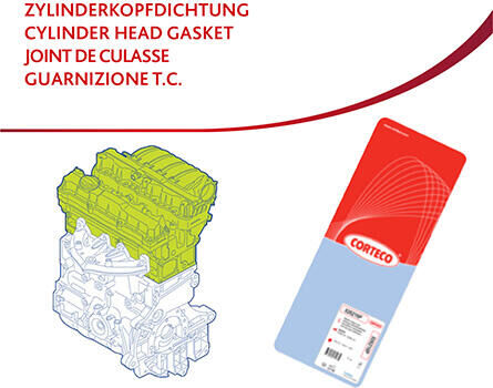Corteco Dichtung, Zylinderkopf 83403121 Für Jeep