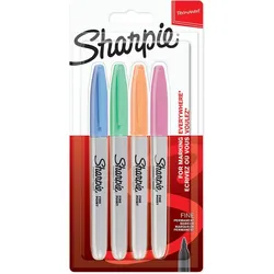 Sharpie 2065402, Blau, Grün, Orange, Pink, Fibre tip, Fein, 1 mm, Keramik, Stoff, Leder, Papier, Kunststoff, AP