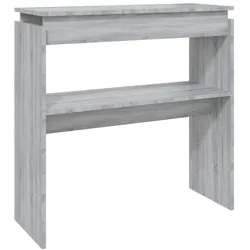 vidaXL Konsolentisch Grau Sonoma 80x30x80 cm Holzwerkstoff