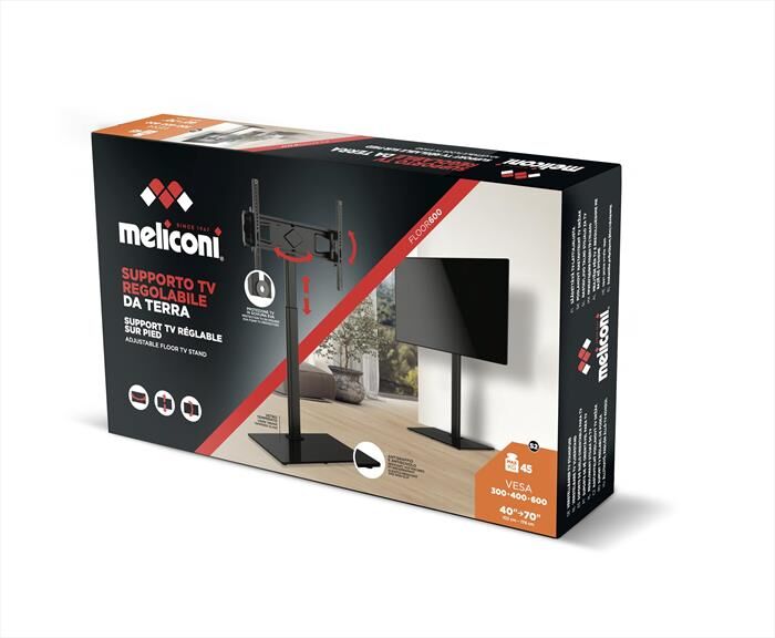 Meliconi Supporto Tv Da Terra Floor600-nero