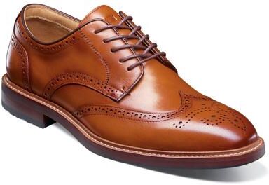 Florsheim Anthem Wingtip Oxford Shoes - Mens 12 Tan Oxford Medium