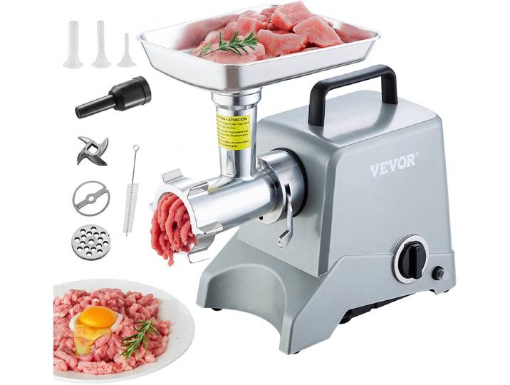VEVOR Commerciële Elektrische Vleesmolen 2\,27kg/min 575W Worstvuller
