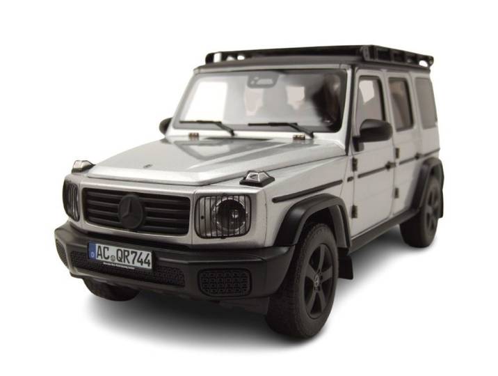 Norev Modellauto Mercedes G-Klasse G-Modell 2024 silber schwarz, Maßstab 1:18