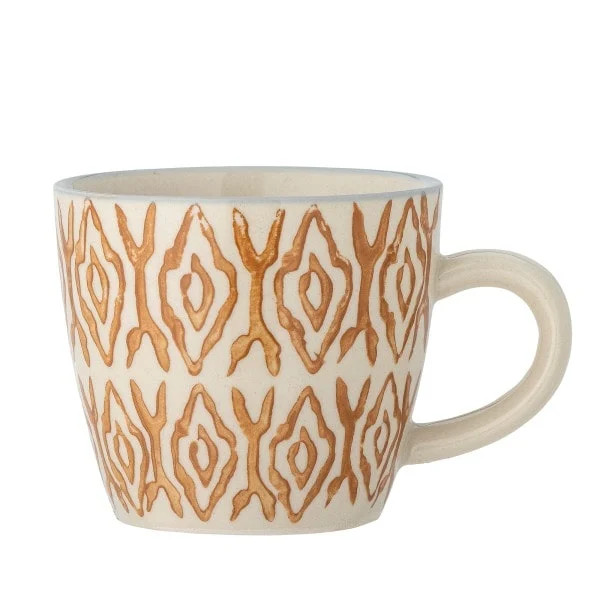 Bloomingville Maple set van 8 oranje keramische kopjes