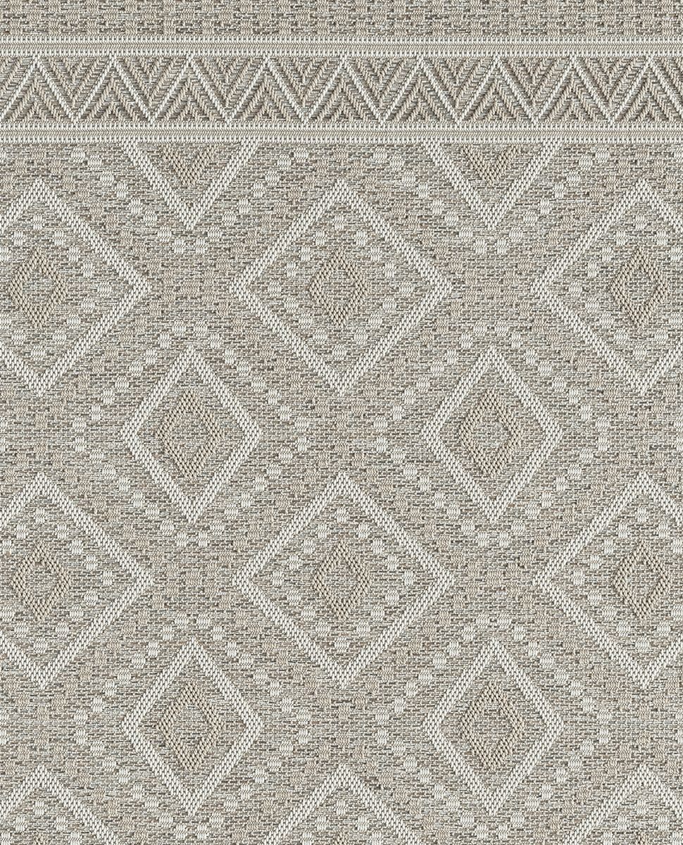 Teppich THE CARPET "Calgary", beige, H:1mm Ø:160cm, Polypropylen, Teppiche, Teppich, moderner robuster In und Outdoor Teppich beige Ø 160cm 1 Stk., 1mm, Ø 160cm