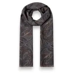 Hackett London für Herren. HM0400120 Brauner ?Mad Paisley?-Schal (OSFA), Lässig, Wolle, Klassisch