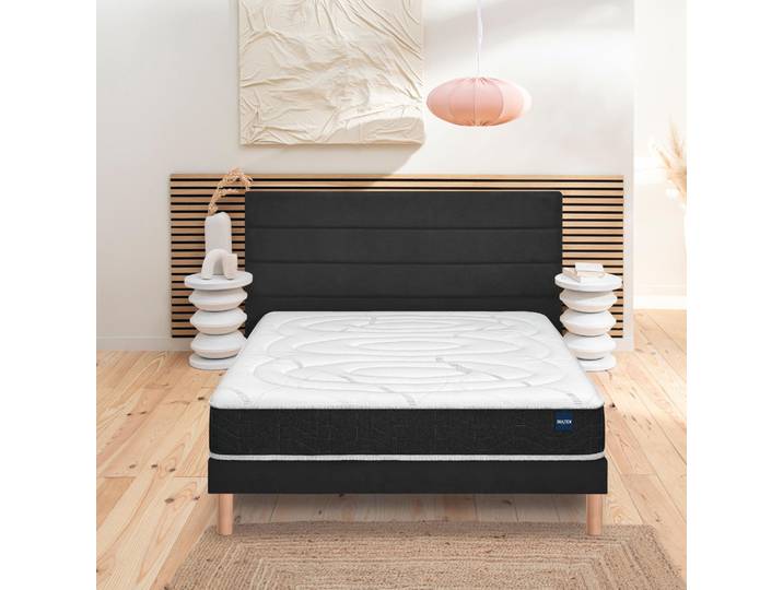 Ensemble sommier et matelas 140x200 cm mousse mi-ferme Bultex Ultimum
