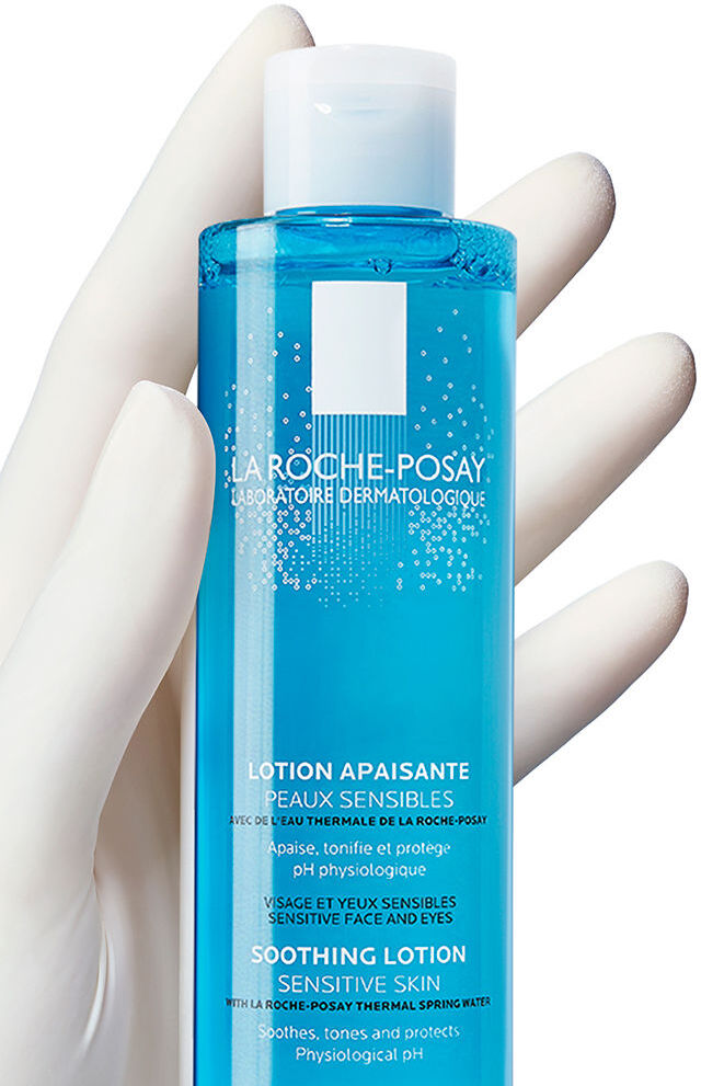 La Roche Posay Physiologique loción calmante limpiador facial piel sensible, tónico suavizante 200 ml