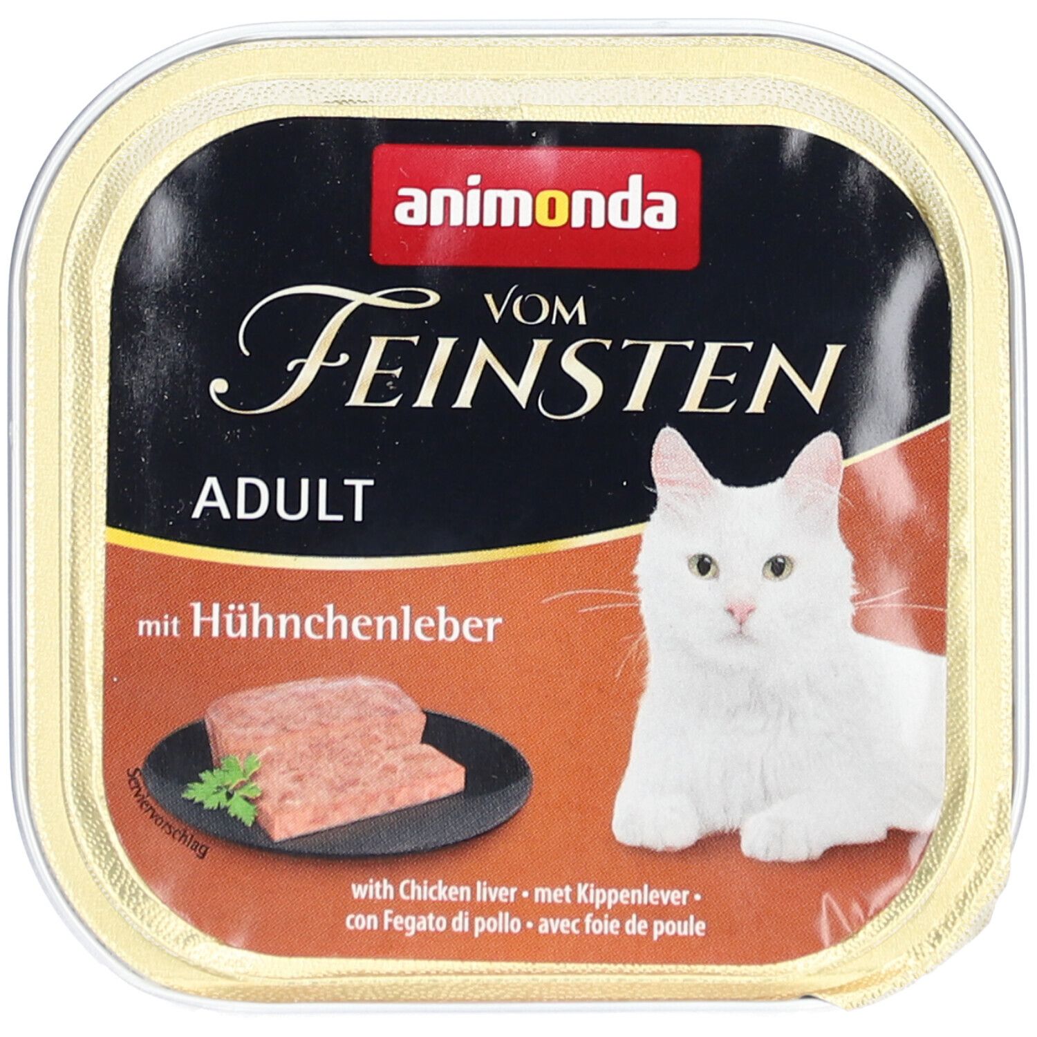 Animonda Vom Feinsten mit Hühnchenleber für Katzen 100 g Futter