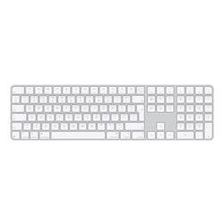 Apple Magic Keyboard Touch ID Num Key Bluetooth® Tastatur UK-Englisch, QWERTY Weiß Wiederaufladbar, Fingerabdruckleser, mit numerischer Tastatur, Hotkey MXK73Z/A