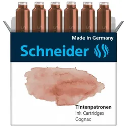 Schneider Tintenpatronen für Füller cognac