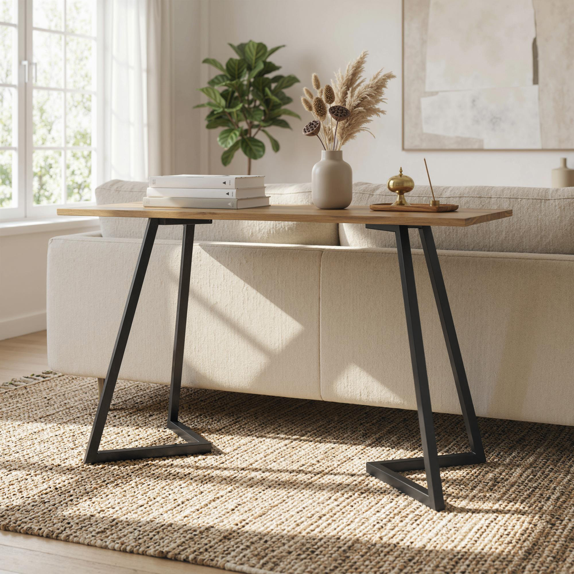 Homcom Set di 4 Gambe Quadrate Industriali per Mobili con Piedini Regolabili 43x3x72 cm Nero   Aosom Italy