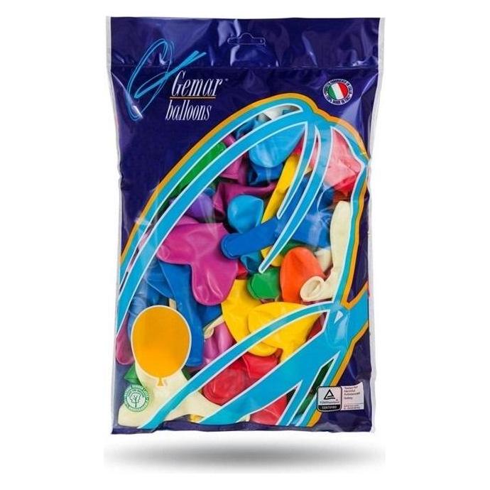 GMR Luftballons Mix bunte Herzen - 29 cm - 50 Stk. universal (50x) (AA141GOD)