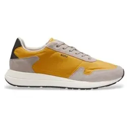 BOSS für Herren. 50568945 Vinston Runn Sneaker gelb (46), Wohnung, Schnürsenkel, Lässig