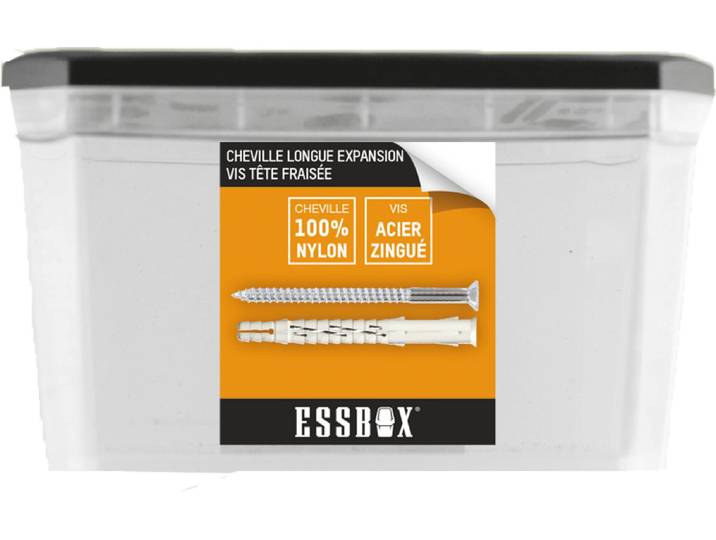 Scell-it - Cheville Essbox Nylon - Ø8 Mm X 120 Mm - Boite De 50 - Ex-91013408120