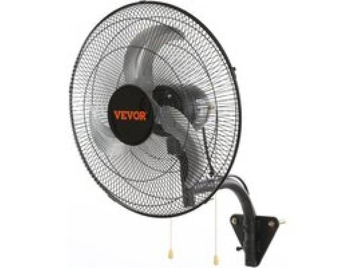 VEVOR Ventilateur mural industriel, 44,45 cm, ventilateur mural oscillant 4000 CFM, 3 vitesses, ventilateur commercial résidentiel pour refroidissement entrepôt, serre, atelier, patio, sous-sol, noir