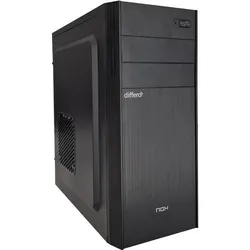 Differo OR1639295 (500 GB, 16 GB, Intel Core i5-14400), PC, Schwarz