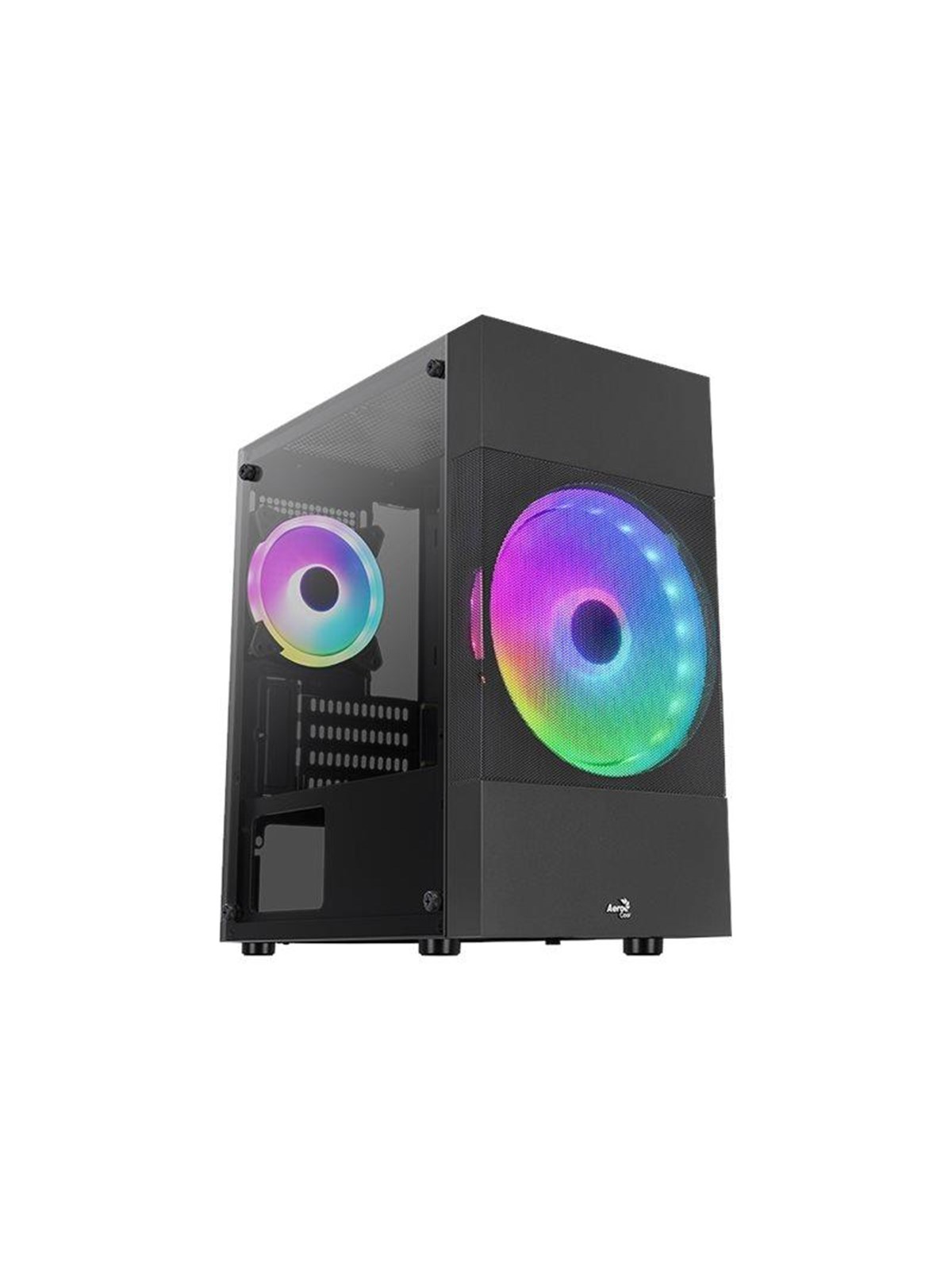 AeroCool Atomic Lite - MT - micro ATX - Gehäuse - Tower - Schwarz