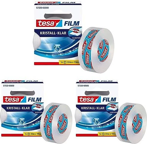 tesa Film, kristall-klar, 19 mm x 33 m