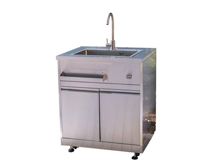 Ondis24 Edelstahlspüle mit Unterschrank für Outdoor-Küche