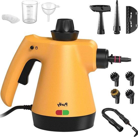 Purify Prime Handstoomreiniger met 12-in-1 accessoires en 450ml reservoir - Oranje