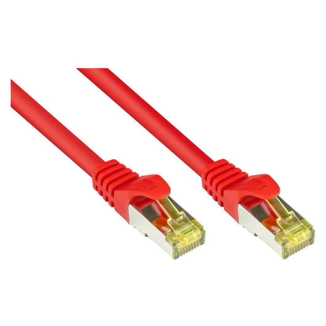 Varia SO-34541 - Patchkabel Cat.7, S/FTP, 0.25m, rot (PiMF, S/FTP, CAT7, 0.25 m) (SO-34541)