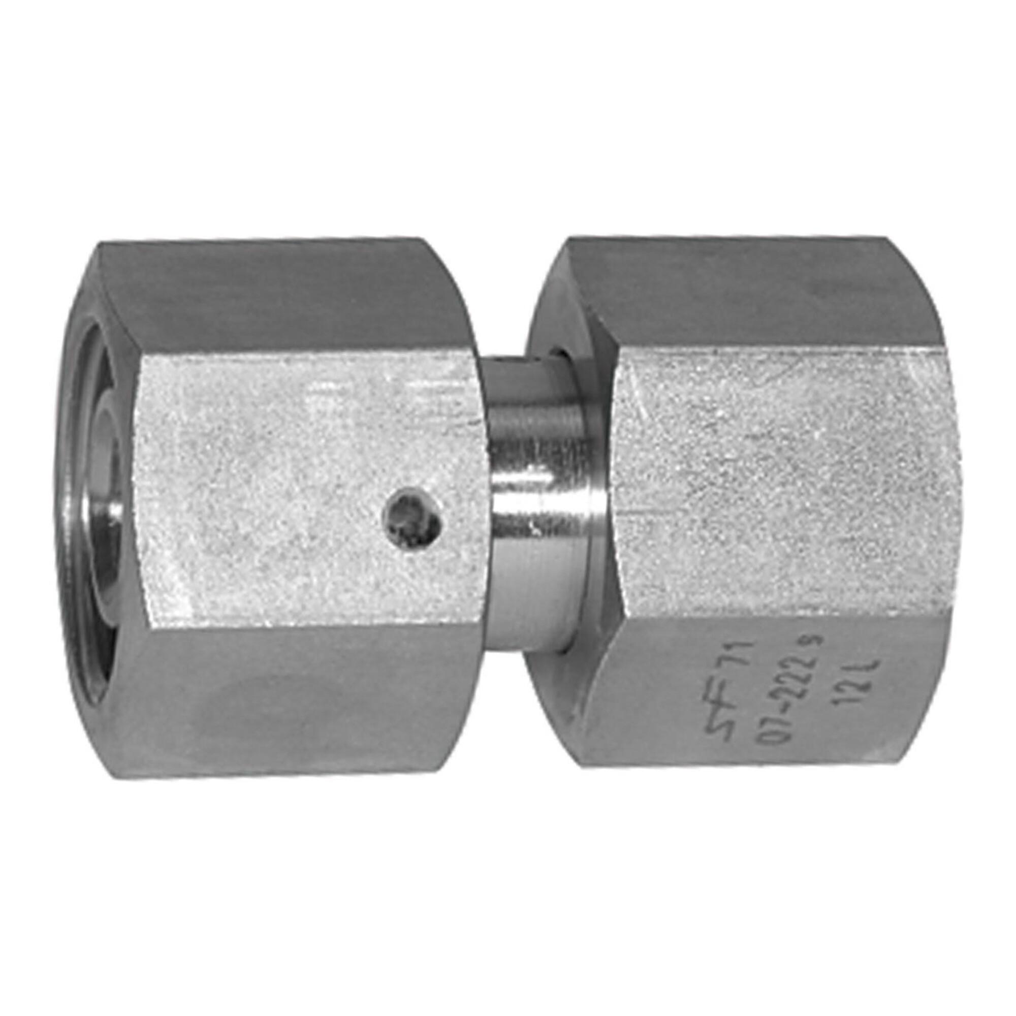 Riegler Einstellbare gerade Verschraubung, Dichtkegel, ES 1.4571 Ã˜ 18 mm (ES 536)