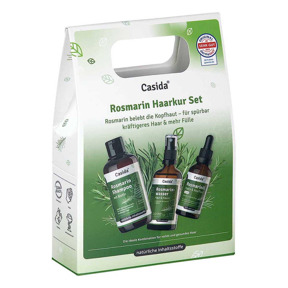Casida GmbH Rosmarin Haarkur mit Rosmarinöl+Wasser+Shampoo Set 19708807