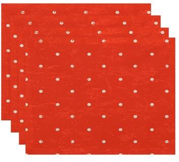 E by Design Dorothy Dot Geometric Print Placemats (Set of 4)