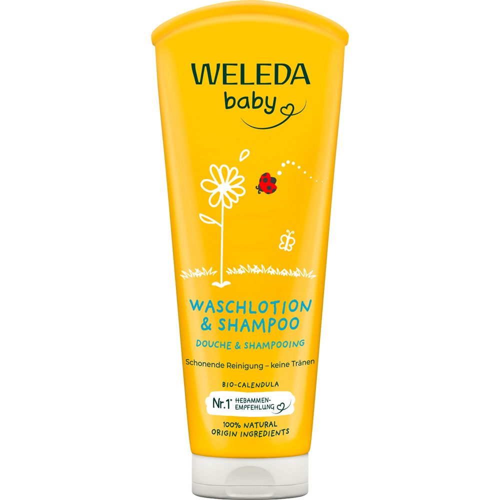 Weleda Calendula Waschlotion & Shampoo 200 ml Duschgel