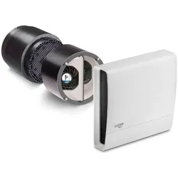 LUNOS Zweikanal-Wohnraumlüfter eGO60-RF ? bis 60 m3/h ? WRG 92% ? Ø 160 mm Rundk...
