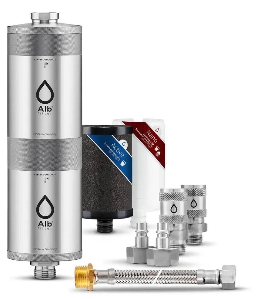 Alb Filter Fusion Untertisch-Wasserfilter Active und Nano inkl. Schnellkupplungs-Set und Protect Vorfilter