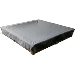 Mehr Garten, Wetterschutzhülle, Schutzhülle für Sandkasten 122 x 122 x 20 cm Oxford 600D gewebtes Polyester, Farbe: g