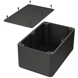 Hammond Diecast Blk Alu Enclosure 222x146x101mm (Gehäuse), Elektronikzubehör + Gehäuse, Schwarz