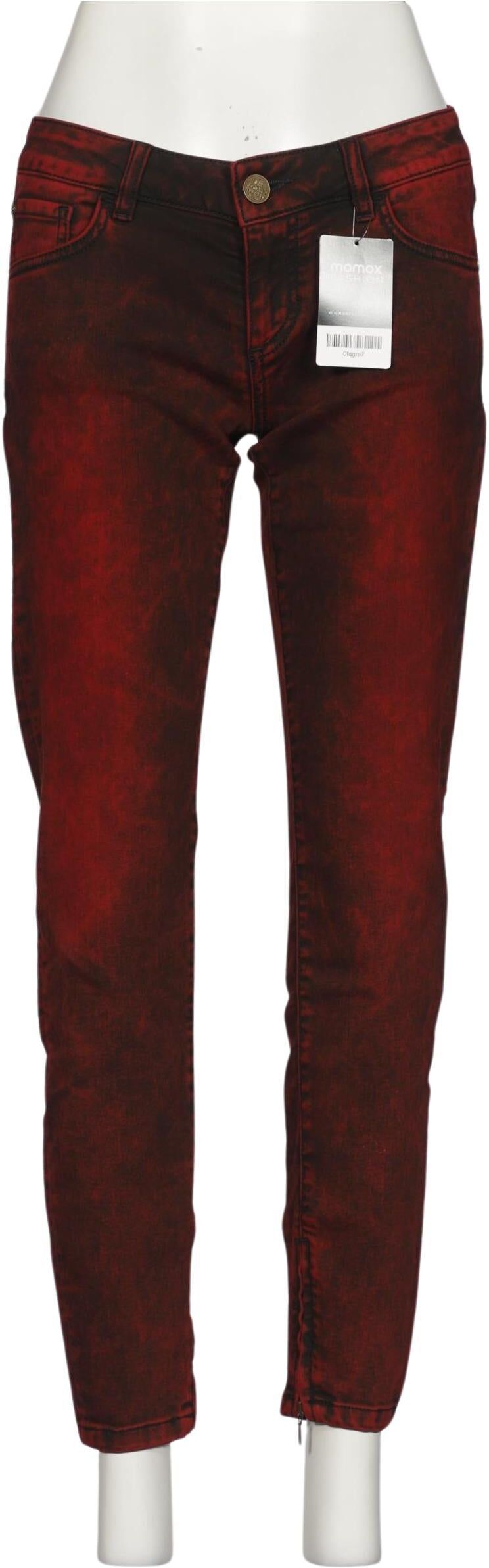 frankie morello Damen Jeans, Rot, Gr. W27, Elasthan / Baumwolle - Second Hand