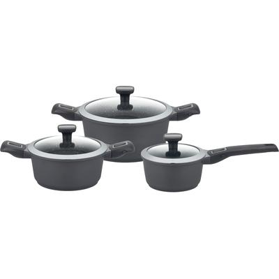 Topf-Set GSW "Easy Click", schwarz, Töpfe, Induktion