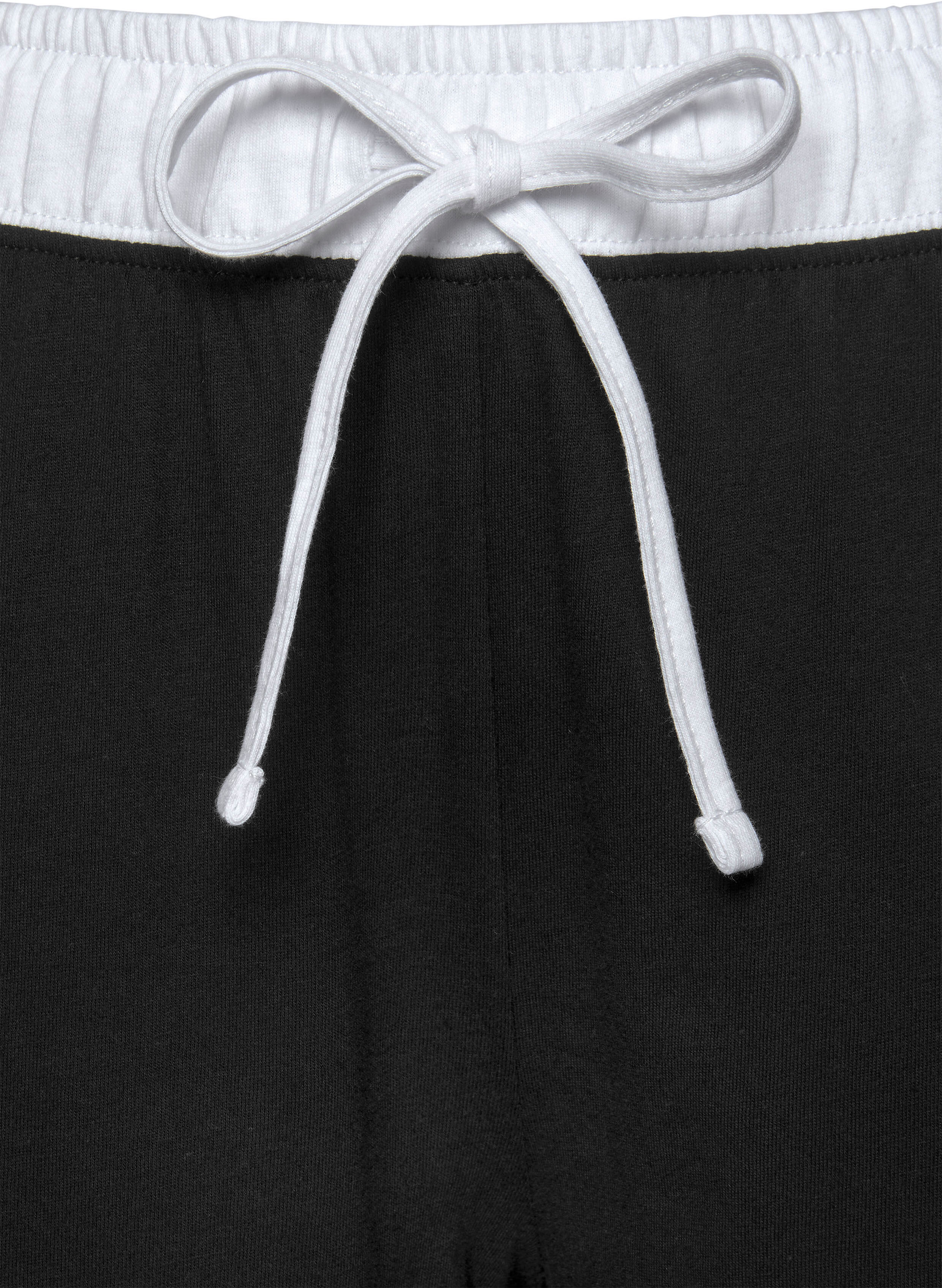 Pyjama PEANUTS, Damen, Gr. 36/38, schwarz, Single Jersey, Obermaterial: 100% Baumwolle, bedruckt, bequem knöchellang, Rundhals, kontrastfarben, Homewear-Sets Pyjama, mit Snoopy Druckmotiv schwarz 36/38