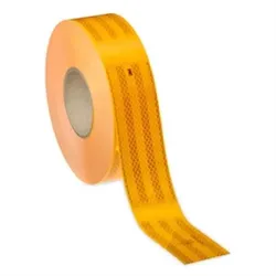 3M Konturmarkierung nach ECE-104, Festaufbau, gelb, 55 mm x lfm