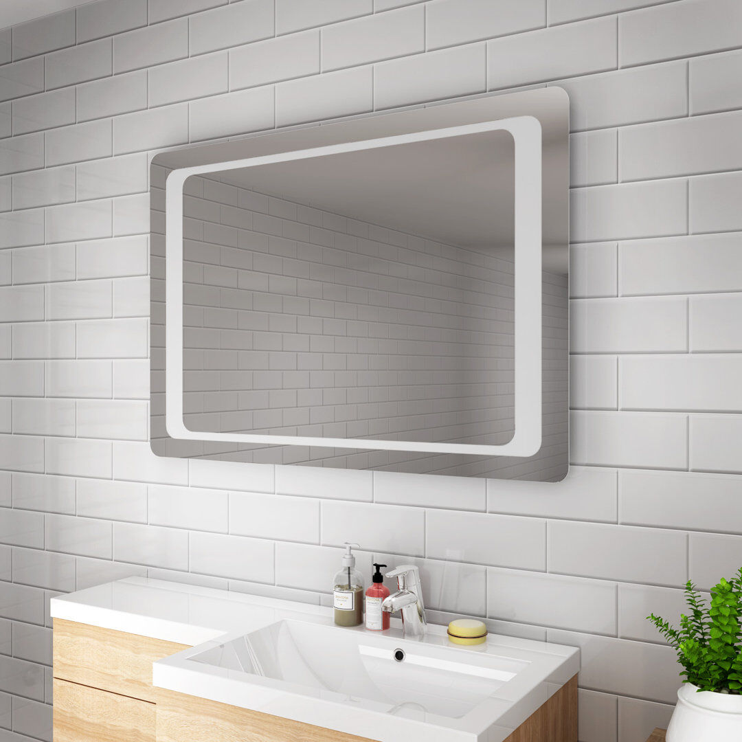 Ivy Bronx Arbogast Flat Vanity Mirror 100cm H x 70cm W