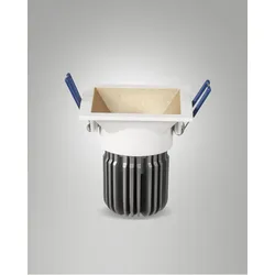 Fabas Luce Toodle Quadratische Symmetrische Einbauleuchte Einbauleuchte 6960-03-290 Gold IP40