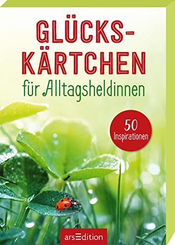 Glückskärtchen für Alltagsheldinnen: 50 Inspirationen Motivierende Kärtchen im Spielkartenformat in schön gestalteter Box - Preis vom 09.10.2026 07:28:09 h