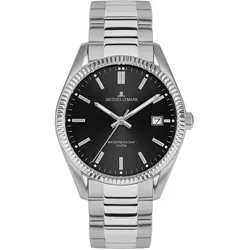 Jacques Lemans 50-3A Herrenuhr Derby Edelstahl/Schwarz
