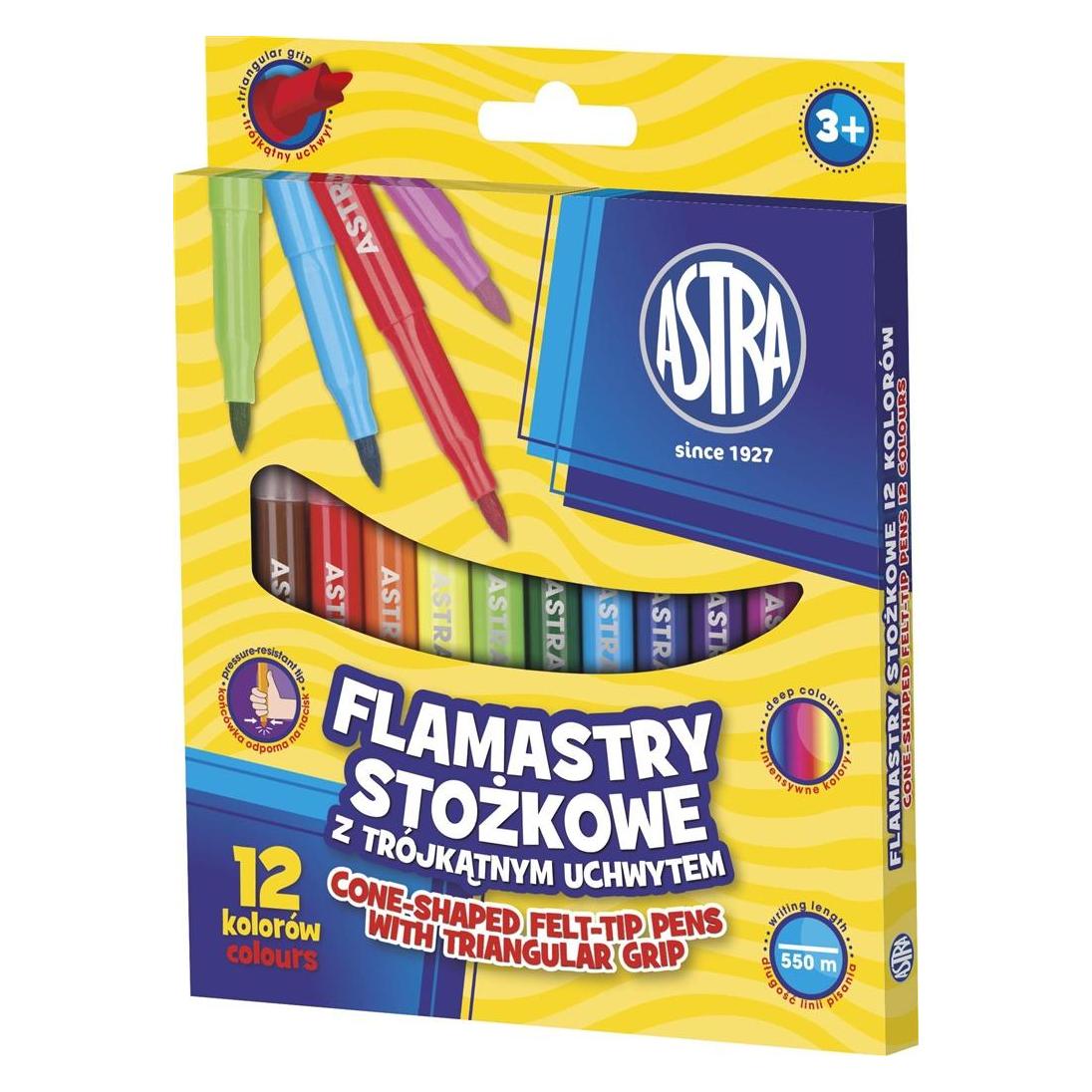 Astra konische Marker 12 Farben (12x) (WIKR-056104)