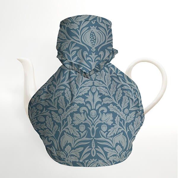 William Morris Acorn Blue Victorian Tea Cosy