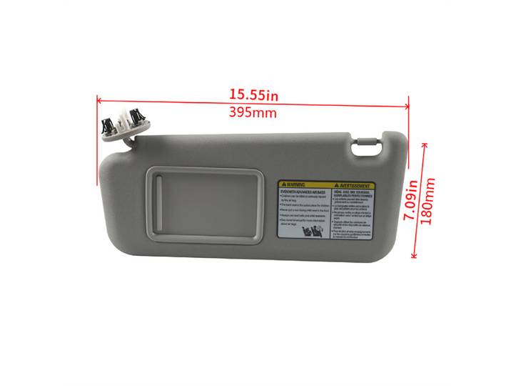 2006 - 2013 côté conducteur gauche pour Toyota RAV4 74320-42501-A1 pare-soleil Beige avec toit ouvrant